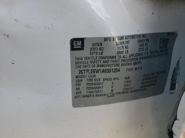 Photo 10 from auction – 2010 GMC TERRAIN SL with VIN 2CTFLEEW1A6391264