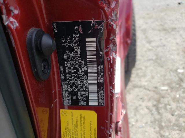 Photo 10 from auction – 2008 TOYOTA HIGHLANDER with VIN JTEES41A982087813