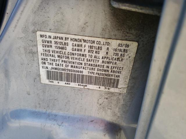Photo 10 from auction – 2009 HONDA FIT with VIN JHMGE88239S069690