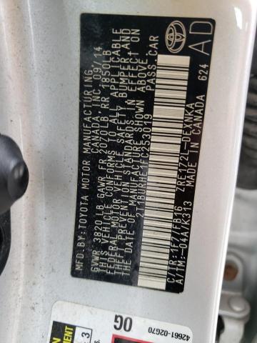 Photo 10 from auction – 2015 TOYOTA COROLLA L with VIN 2T1BURHE1FC253019
