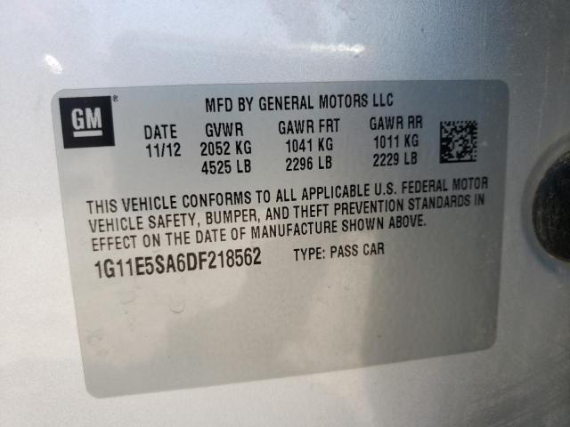 Photo 10 from auction – 2013 CHEVROLET MALIBU 2LT with VIN 1G11E5SA6DF218562