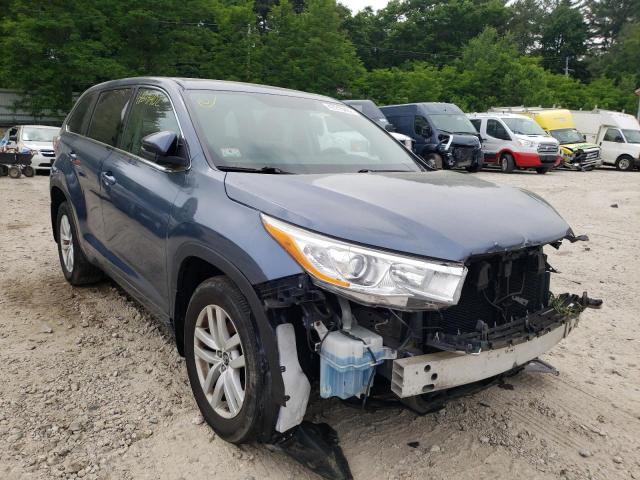 TOYOTA HIGHLANDER 2016 with VIN 5TDBKRFH1GS323324 - Photo from auction
