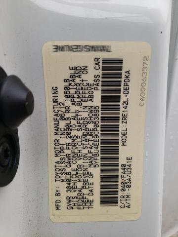 Photo 10 from auction – 2012 TOYOTA COROLLA BA with VIN 5YFBU4EE9CP053895