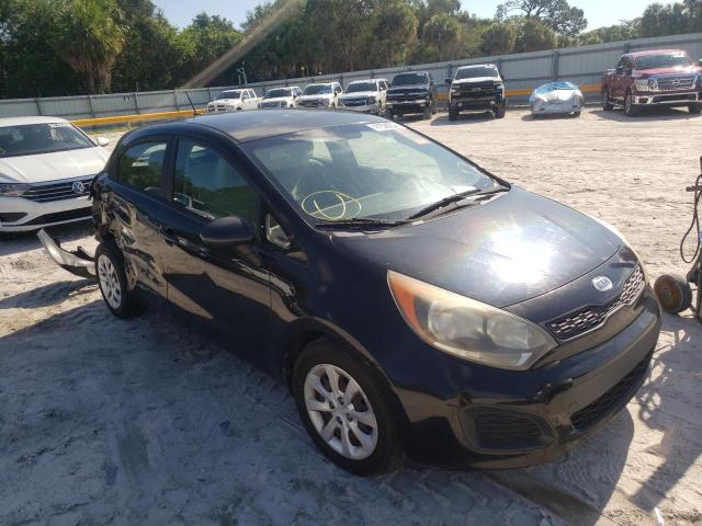 KIA RIO LX 2013 with VIN KNADM5A39D6131360 - Photo from auction