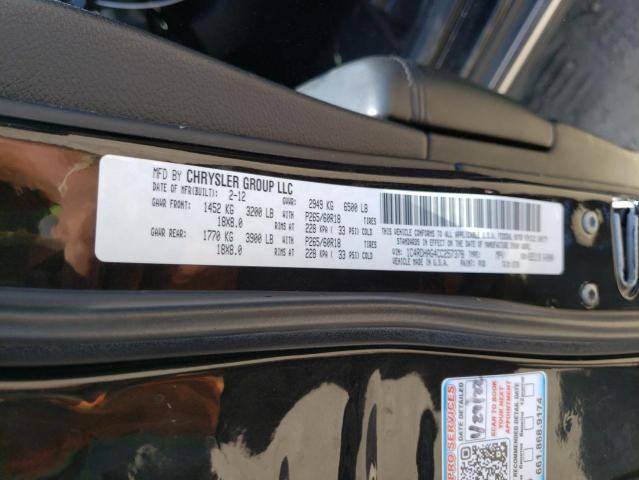Photo 10 from auction – 2012 DODGE DURANGO SX with VIN 1C4RDHAG4CC257378