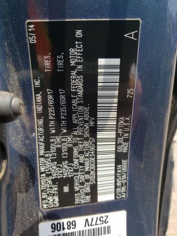 Photo 10 from auction – 2014 TOYOTA SIENNA with VIN 5TDZK3DC0ES490757