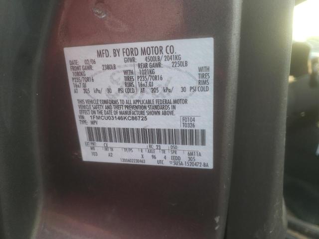Photo 10 from auction – 2006 FORD ESCAPE with VIN 1FMCU03146KC86725