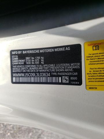 Photo 10 from auction – 2020 MINI COOPER S with VIN WMWWJ5C09L3L03634