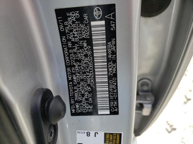 Photo 10 from auction – 2011 TOYOTA PRIUS with VIN JTDKN3DU0B5327819