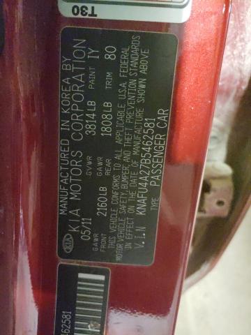 Photo 10 from auction – 2011 KIA FORTE EX with VIN KNAFU4A27B5462581