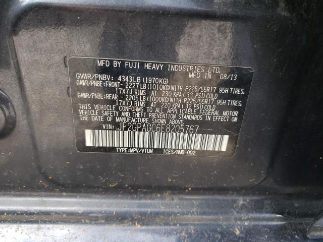 Photo 10 from auction – 2014 SUBARU XV CROSSTR with VIN JF2GPAGC6E8205767