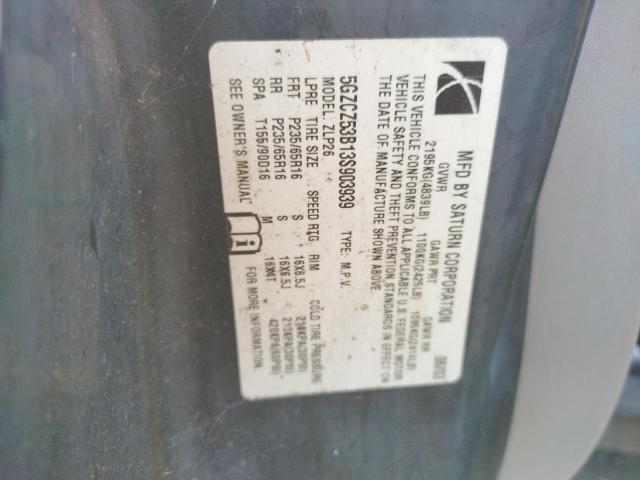 Photo 10 from auction – 2003 SATURN VUE with VIN 5GZCZ53B13S903939
