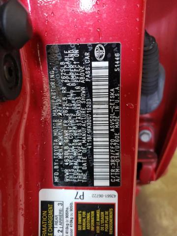 Photo 10 from auction – 2013 TOYOTA CAMRY L with VIN 4T1BF1FK9DU716203