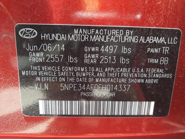 Photo 10 from auction – 2015 HYUNDAI SONATA SPO with VIN 5NPE34AF0FH014337