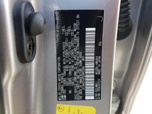 Photo 10 from auction – 2005 LEXUS RX 330 with VIN JTJHA31UX50092368