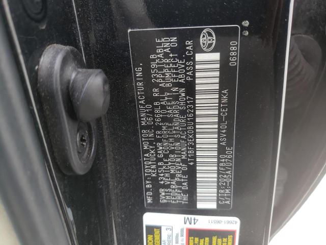 Photo 10 from auction – 2011 TOYOTA CAMRY BASE with VIN 4T1BF3EK0BU162317