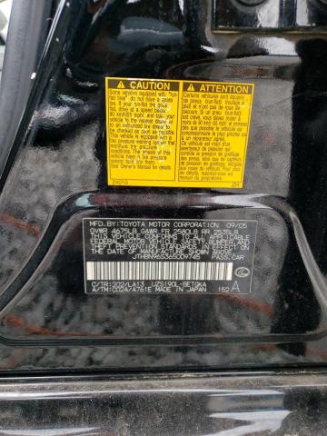 Photo 10 from auction – 2006 LEXUS GS 430 with VIN JTHBN96S365009745