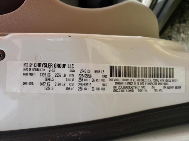 Photo 10 from auction – 2012 DODGE RAM VAN with VIN 2C4JDGAG9CR279777
