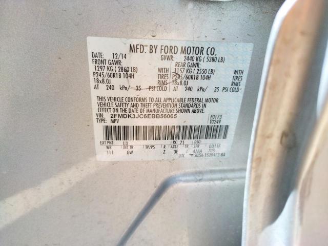 Photo 10 from auction – 2014 FORD EDGE SEL with VIN 2FMDK3JC6EBB56065