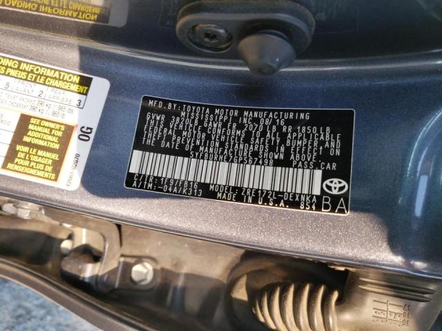 Photo 10 from auction – 2016 TOYOTA COROLLA L with VIN 5YFBURHE7GP567498