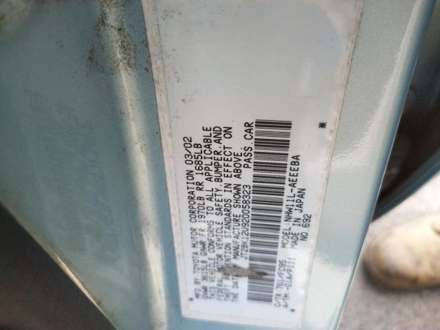 Photo 10 from auction – 2002 TOYOTA PRIUS with VIN JT2BK12U920058323