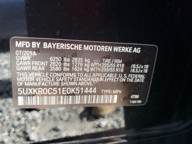 Photo 10 from auction – 2014 BMW X5 XDRIVE3 with VIN 5UXKR0C51E0K51444