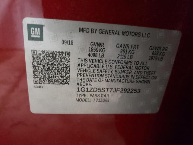 Photo 10 from auction – 2018 CHEVROLET MALIBU LT with VIN 1G1ZD5ST7JF292253