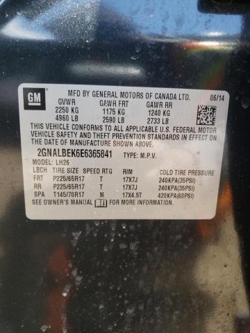 Photo 10 from auction – 2014 CHEVROLET EQUINOX LT with VIN 2GNALBEK6E6365841