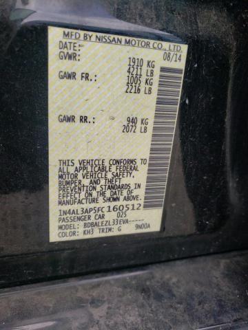 Photo 10 from auction – 2015 NISSAN ALTIMA 2.5 with VIN 1N4AL3AP5FC160512