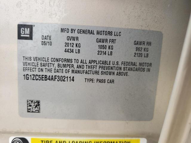 Photo 10 from auction – 2010 CHEVROLET MALIBU 1LT with VIN 1G1ZC5EB4AF302114