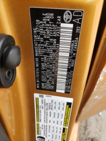 Photo 10 from auction – 2009 TOYOTA COROLLA MA with VIN 2T1KE40E39C024244