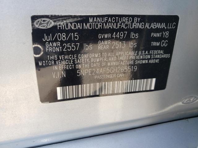 Photo 10 from auction – 2016 HYUNDAI SONATA SE with VIN 5NPE24AF5GH265519