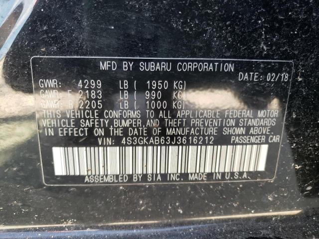 Foto 10 de la subasta – 2018 SUBARU IMPREZA con VIN 4S3GKAB63J3616212