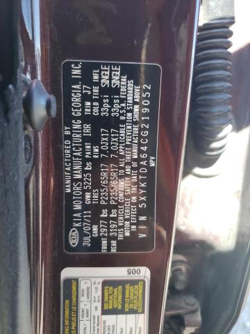 Photo 10 from auction – 2012 KIA SORENTO BA with VIN 5XYKTDA64CG219052