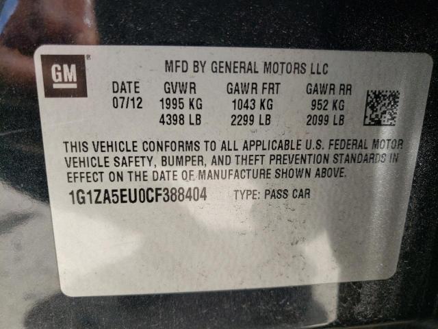 Photo 10 from auction – 2012 CHEVROLET MALIBU LS with VIN 1G1ZA5EU0CF388404
