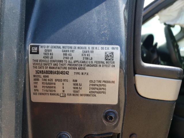 Photo 10 from auction – 2010 CHEVROLET HHR LT with VIN 3GNBABDB9AS648242