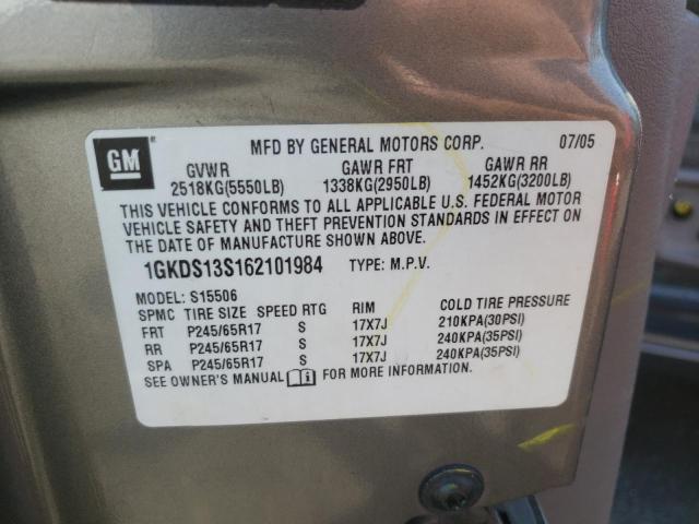 Photo 10 from auction – 2006 GMC ENVOY with VIN 1GKDS13S162101984