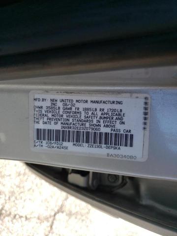 Photo 10 from auction – 2003 TOYOTA COROLLA CE with VIN 1NXBR32E23Z079060