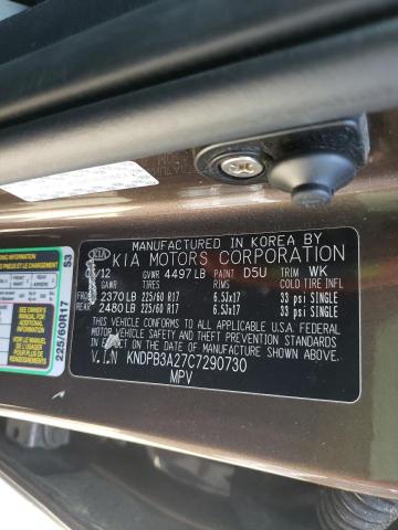 Photo 10 from auction – 2012 KIA SPORTAGE B with VIN KNDPB3A27C7290730