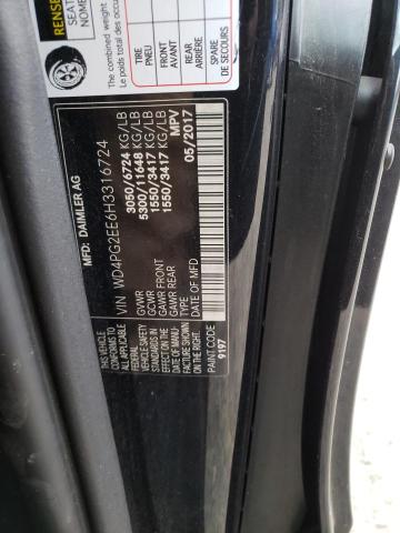 Photo 10 from auction – 2017 MERCEDES-BENZ METRIS with VIN WD4PG2EE6H3316724
