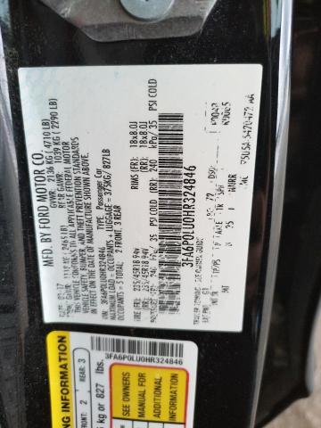 Photo 10 from auction – 2017 FORD FUSION SE with VIN 3FA6P0LU0HR324846
