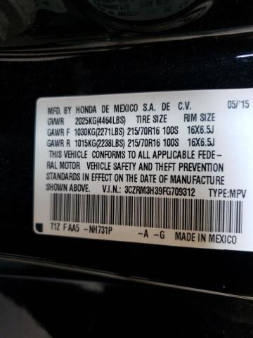Photo 10 from auction – 2015 HONDA CR-V LX with VIN 3CZRM3H39FG709312