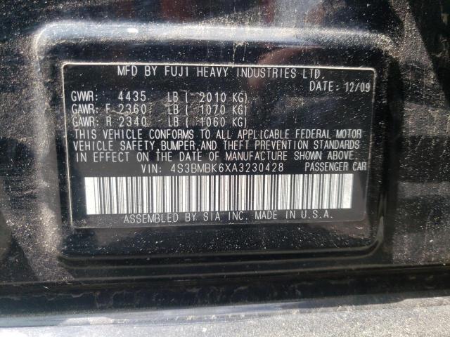 Photo 10 from auction – 2010 SUBARU LEGACY 2.5 with VIN 4S3BMBK6XA3230428