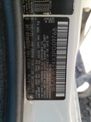Photo 10 from auction – 2003 BMW 330 XI with VIN WBAEW534X3PG09768