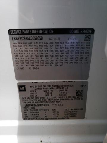 Photo 10 from auction – 2020 BUICK ENVISION E with VIN LRBFXCSA5LD059859