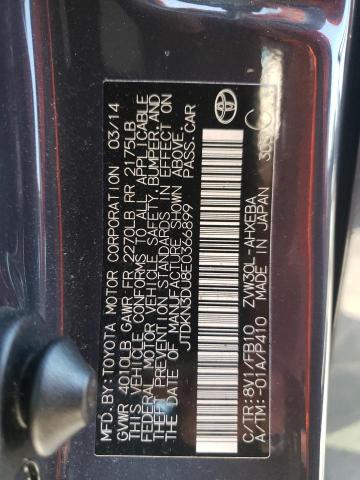 Photo 10 from auction – 2014 TOYOTA PRIUS with VIN JTDKN3DU8E0366899