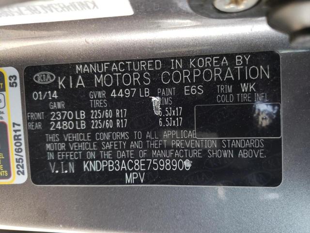 Photo 10 from auction – 2014 KIA SPORTAGE B with VIN KNDPB3AC8E7598906
