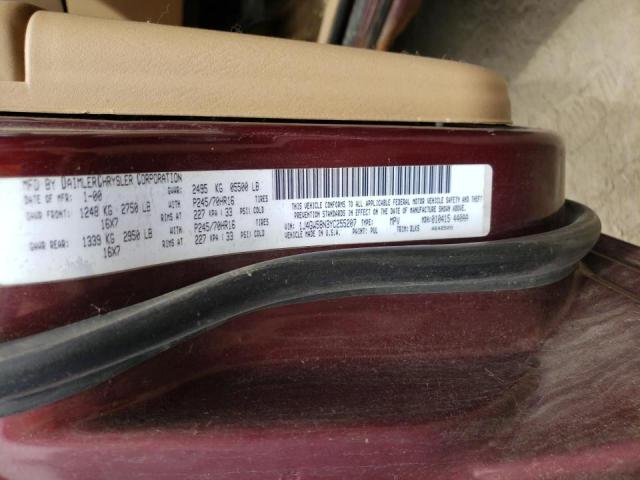 Photo 10 from auction – 2000 JEEP GRAND CHER with VIN 1J4GW58N3YC255207
