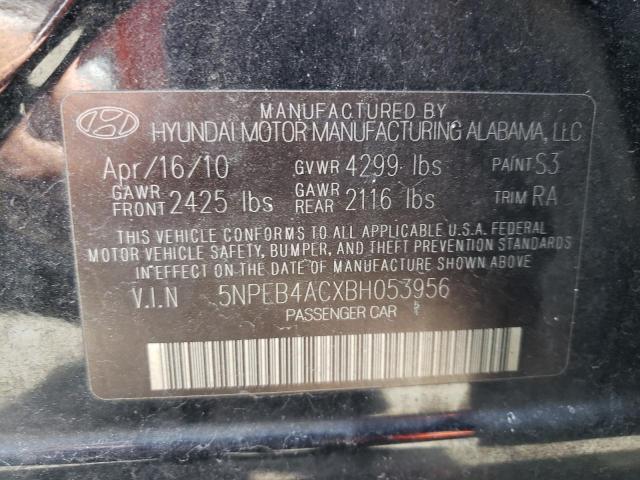 Photo 10 from auction – 2011 HYUNDAI SONATA GLS with VIN 5NPEB4ACXBH053956