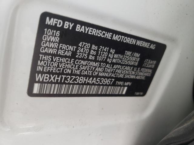 Photo 10 from auction – 2017 BMW X1 XDRIVE2 with VIN WBXHT3Z38H4A53967
